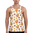 thumbnail image 1 of Picia Cartoon Squirrel Printed Men’s Performance Tank, Men's Workout Tank Top Moisture-Wicking Tank Top Muscle tee, Breathable Workout Shirt-4X-Large, 1 of 7