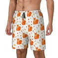 thumbnail image 1 of Picia Cartoon Squirrel pattern Mens Swim Trunks with Compression Liner Stretch Beach Shorts Quick Dry with Zipper Pockets No-Chafing Board Shorts-Large, 1 of 9