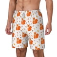 thumbnail image 1 of Picia Cartoon Squirrel pattern Mens Swim Trunks with Compression Liner Stretch Beach Shorts Quick Dry with Zipper Pockets No-Chafing Board Shorts-XX-Large, 1 of 9