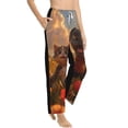 thumbnail image 1 of Picia Cat Dog Friendship Womens Soft Woven Cotton Elastic Waistband Sleep Pajama Pant Lounge Sleep Pant With Pockets And Drawstring-XX-Large, 1 of 9