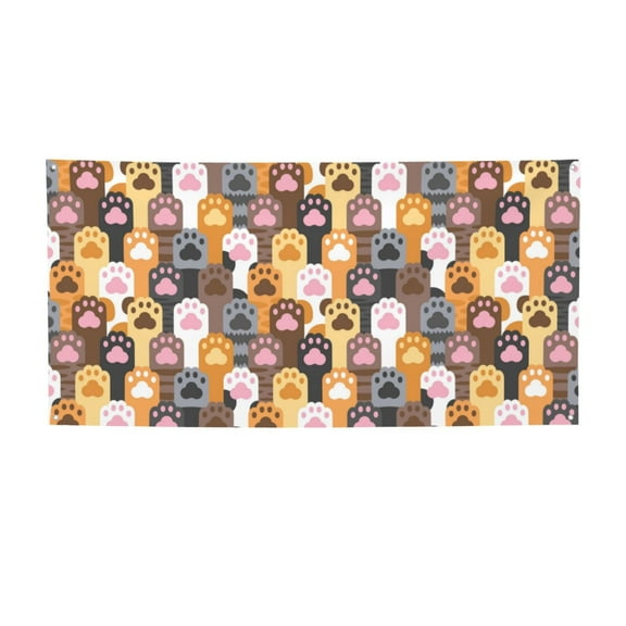 Picia Cat Paw (2) Pattern Party Banner, Festive Decoration, Holiday Banner, Celebration Decor, Event Banner, Reusable Party Banner-Small