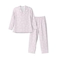 thumbnail image 1 of Picia Cat Paw Pattern Men’s Long-Sleeve Sleepwear Set - Soft 2-Piece Loungewear with Pockets, Comfy PJs for Relaxing Nights-Small, 1 of 7