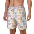 thumbnail image 1 of Picia Cat And Rabbit pattern Mens Swim Trunks with Compression Liner Stretch Beach Shorts Quick Dry with Zipper Pockets No-Chafing Board Shorts-X-Large, 1 of 9