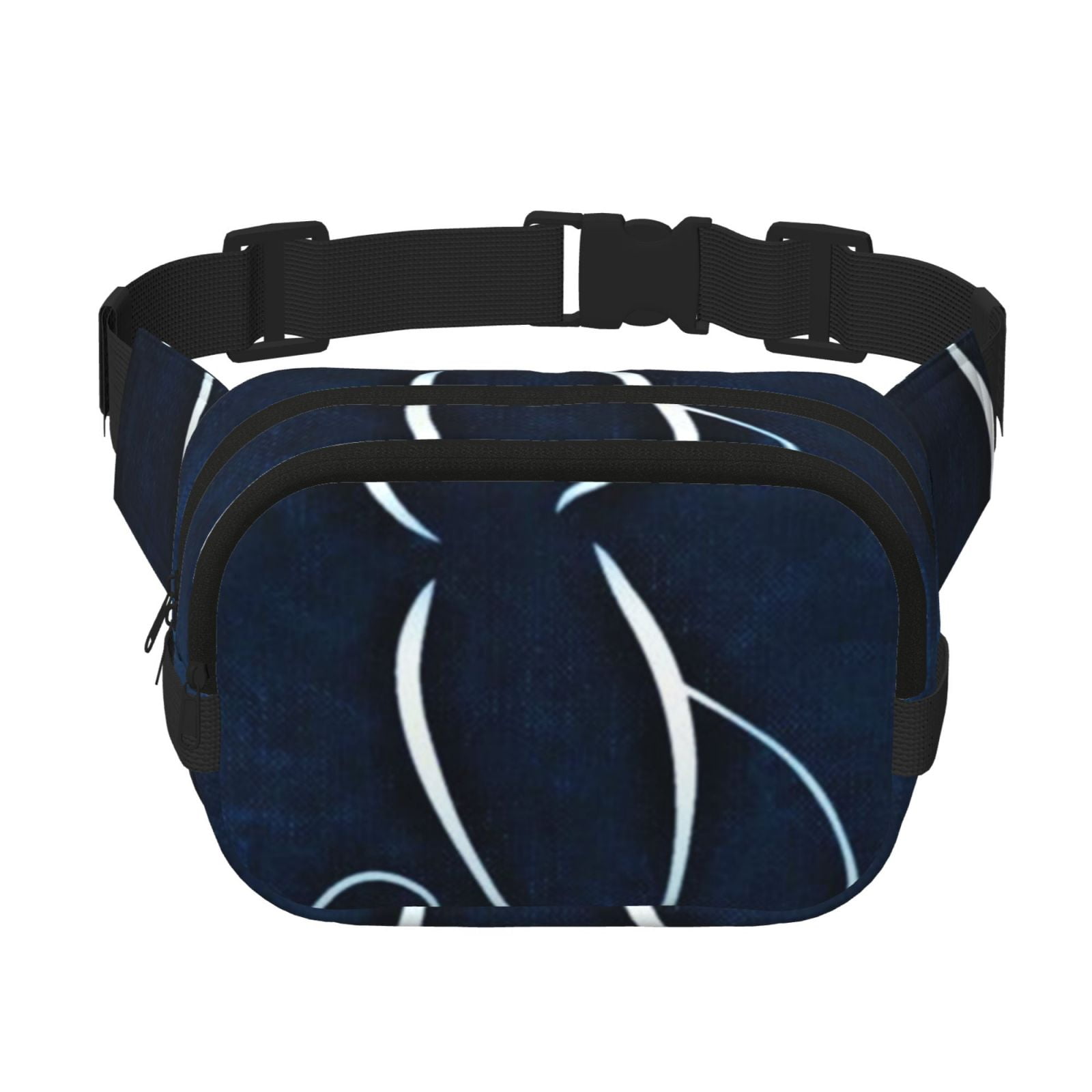 Picia Cat Sketch Print Square Double-Layer Waist Bag Mini Adjustable Waist Belt Bag Exercise Running Travel Hiking