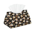 thumbnail image 1 of Picia Cat Skulls and Flowers Pattern Long Tissue Box Cover,PVC Leather Triangle Holder,Tissue Box Holder with Magnetic Bottom,Facial Paper Organizer Dispenser-7.9"X4.9"X4.5", 1 of 9