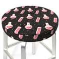 thumbnail image 1 of Picia Chemistry Tools 1 pattern Round Stool Covers Comfy Seat Covers Stretch Removable WashableChair Slipcover Round Bar Chair Cushion Cover-12 inch, 1 of 7