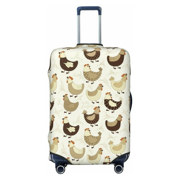 Picia Chicken Cartoon Luggage Protector Cover Thicken Suitcase Protector Cover Fit 18-32 Inch Luggage-X-Large
