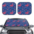 thumbnail image 1 of Picia Chicken and Rooster 2 Piece Car Windshield Sun Shade Foldable | Foldable Sun Shield for Front Window Blocks UV Rays and Keeps Your Vehicle Cool-Small, 1 of 7
