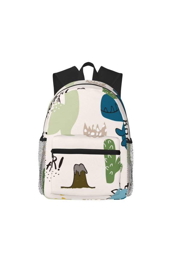 Childish Dinosaur Large Capacity Backpack Classic Style Backpack Casual Backpack Water-Resistant School Work Travel Outdoor Backpack