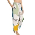 thumbnail image 1 of Picia Childish Dinosaur Womens Soft Woven Cotton Elastic Waistband Sleep Pajama Pant Lounge Sleep Pant With Pockets And Drawstring-Small, 1 of 9