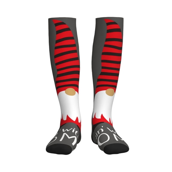 Picia Chillin with My Gonme Printed Sports Compression Socks - 15-20mmHg Graduated Compression, High-Performance Soft and Breathable Socks for Men and Women