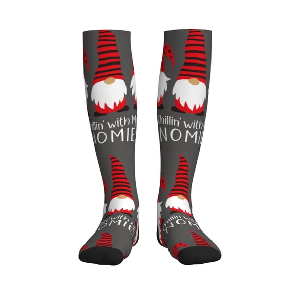Picia Chillin with My Gonme Printed Sports Compression Socks - 15-20mmHg Graduated Compression, High-Performance Soft and Breathable Socks for Men and Women