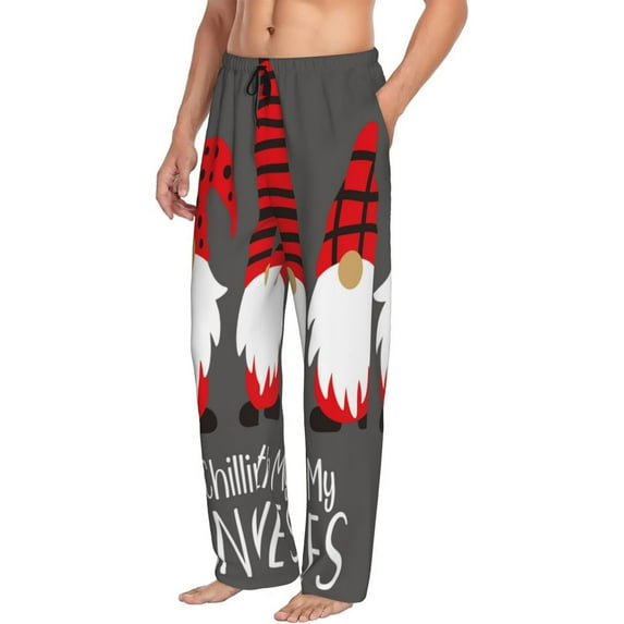 Picia Chillin with My Gonme Mens Soft Woven Cotton Elastic Waistband Sleep Pajama Pant Lounge Sleep Pant With Pockets And Drawstring-XX-Large