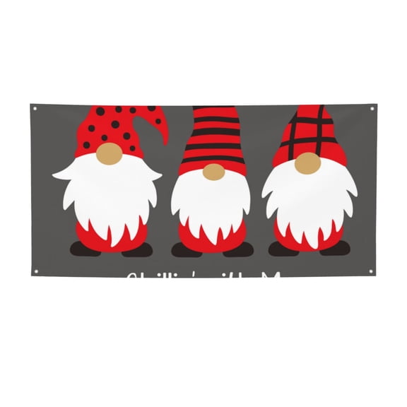 Picia Chillin with My Gonme Pattern Party Banner, Festive Decoration, Holiday Banner, Celebration Decor, Event Banner, Reusable Party Banner-Small