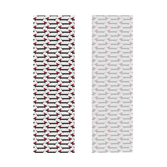 Picia Christmas Dachshund Pattern Cooling Towels (40"x12") Cool Towel, Cold Towel, Microfiber Soft Breathable Chilly Ice Towel
