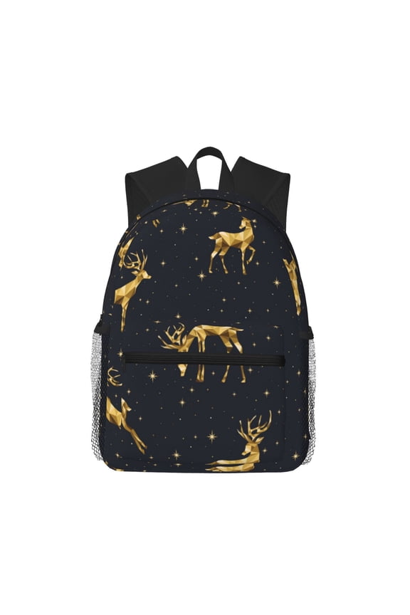 Christmas Deers Large Capacity Backpack Classic Style Backpack Casual Backpack Water-Resistant School Work Travel Outdoor Backpack