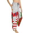 thumbnail image 1 of Picia Christmas Gnome With Love Womens Soft Woven Cotton Elastic Waistband Sleep Pajama Pant Lounge Sleep Pant With Pockets And Drawstring-Medium, 1 of 1