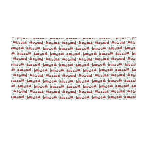 Picia Christmas Train Pattern Party Banner, Festive Decoration, Holiday Banner, Celebration Decor, Event Banner, Reusable Party Banner-Small
