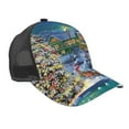 thumbnail image 1 of Picia Christmas Tree Pattern Trucker Hat,Baseball Cap,Sun Protection Cap,Stylish Headwear,Leisure Cap,Outdoor Sports Cap, 1 of 7