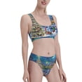 thumbnail image 1 of Picia Christmas Tree Women's High Waisted Bikini Scoop Neck Swimsuit Two Pieces Bathing Suit-Large, 1 of 8