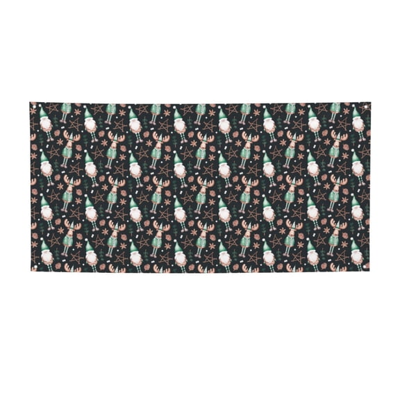 Picia Christmas cute deer old man Pattern Party Banner, Festive Decoration, Holiday Banner, Celebration Decor, Event Banner, Reusable Party Banner-Medium