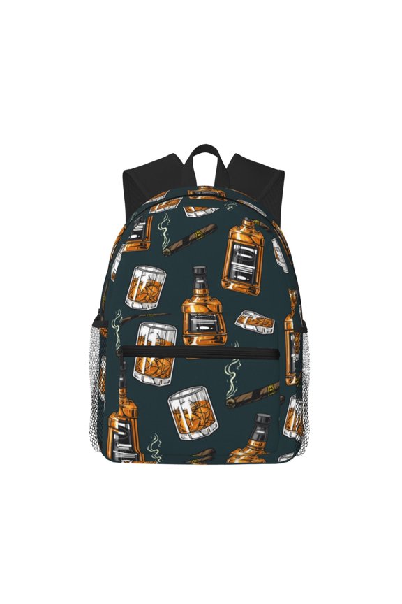 Cigar Large Capacity Backpack Classic Style Backpack Casual Backpack Water-Resistant School Work Travel Outdoor Backpack