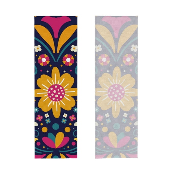 Picia Cinco De Mayo Floral Pattern Cooling Towels (40"x12") Cool Towel, Cold Towel, Microfiber Soft Breathable Chilly Ice Towel