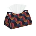 thumbnail image 1 of Picia Circular Stripes Pattern Long Tissue Box Cover,PVC Leather Triangle Holder,Tissue Box Holder with Magnetic Bottom,Facial Paper Organizer Dispenser-7.9"X4.9"X4.5", 1 of 9