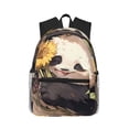 thumbnail image 1 of Picia Clear Sky Cute Sunflower Panda Large Capacity Backpack Classic Style Backpack Casual Backpack Water-Resistant School Work Travel Outdoor Backpack, 1 of 1