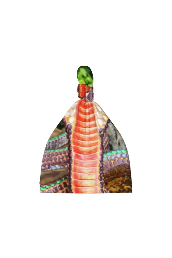 Cobra Snake Printed Preemie Hats for Baby Girls Cotton Premature Knot Hats Newborn Hospital Cap Warm Knot Beanie Nicu for Preemie Girls and Boys