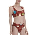 thumbnail image 1 of Picia Coffee Cups Women's High Waisted Bikini Scoop Neck Swimsuit Two Pieces Bathing Suit-, 1 of 8