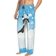 thumbnail image 1 of Picia Collie in Bathtub Mens Soft Woven Cotton Elastic Waistband Sleep Pajama Pant Lounge Sleep Pant With Pockets And Drawstring-X-Large, 1 of 9
