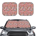 thumbnail image 1 of Picia Color Flowers 2 Piece Car Windshield Sun Shade Foldable | Foldable Sun Shield for Front Window Blocks UV Rays and Keeps Your Vehicle Cool-, 1 of 7