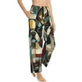 thumbnail image 1 of Picia Colorful Bulldog Duo Womens Soft Woven Cotton Elastic Waistband Sleep Pajama Pant Lounge Sleep Pant With Pockets And Drawstring-Large, 1 of 9