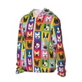 thumbnail image 1 of Picia Colorful Bulldog Women's Men's UPF 50+ Sun Protection Hoodie Shirt Long Sleeve SPF Fishing Outdoor UV Hiking Lightweight Shirts-Small, 1 of 9