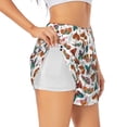 thumbnail image 1 of Picia Colorful Butterfly Pattern Women's 2 in 1 Athletic Running Shorts High Waisted Workout Casual Gym Sweat Shorts with Comfy Liner Zipper Pockets-XX-Large, 1 of 9
