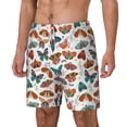 thumbnail image 1 of Picia Colorful Butterfly pattern Mens Swim Trunks with Compression Liner Stretch Beach Shorts Quick Dry with Zipper Pockets No-Chafing Board Shorts-XX-Large, 1 of 9