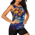thumbnail image 1 of Picia Colorful Fall Leaves Pattern Women's Workout Tank Top,Breathable Activewear,Slim Fit Athletic Top,Versatile Workout Moisture-wicking top-Large, 1 of 9