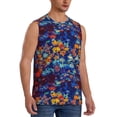 thumbnail image 1 of Picia Colorful Fall Leaves mens Cotton Tank Undershirts , Moisture-wicking Ribbed Tanks, Lightweight Cotton Tank Undershirts-Small, 1 of 8