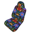 thumbnail image 1 of Picia Colorful Floral Print Waterproof Sweating Car Seat Cover for Post Gym Workout, Running, Beach and Hiking, Universal Fit Anti-Slip Bucket Seat Protector, 1 of 5