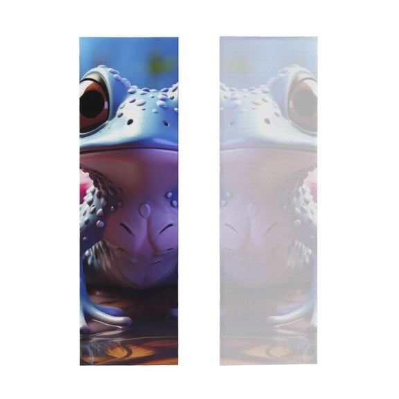 Picia Colorful Frog Among Flowers Pattern Cooling Towels (40"x12") Cool Towel, Cold Towel, Microfiber Soft Breathable Chilly Ice Towel