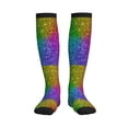 thumbnail image 1 of Picia Colorful Glitter Printed Sports Compression Socks - 15-20mmHg Graduated Compression, High-Performance Soft and Breathable Socks for Men and Women, 1 of 5
