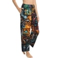 thumbnail image 1 of Picia Colorful Graffiti Abstract Eye Womens Soft Woven Cotton Elastic Waistband Sleep Pajama Pant Lounge Sleep Pant With Pockets And Drawstring-Small, 1 of 9