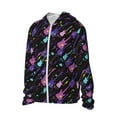 thumbnail image 1 of Picia Colorful Guitar Women's Men's UPF 50+ Sun Protection Hoodie Shirt Long Sleeve SPF Fishing Outdoor UV Hiking Lightweight Shirts-Small, 1 of 9