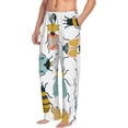 thumbnail image 1 of Picia Colorful Insects Mens Soft Woven Cotton Elastic Waistband Sleep Pajama Pant Lounge Sleep Pant With Pockets And Drawstring-XX-Large, 1 of 9