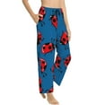 thumbnail image 1 of Picia Colorful Ladybird Womens Soft Woven Cotton Elastic Waistband Sleep Pajama Pant Lounge Sleep Pant With Pockets And Drawstring-Large, 1 of 9