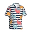 thumbnail image 1 of Picia Colorful Llama Gentle Cotton Regular Fit Short Sleeve Casual Hawaiian Shirt for Men-, 1 of 9