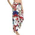 thumbnail image 1 of Picia Colorful Mushrooms (2) Womens Soft Woven Cotton Elastic Waistband Sleep Pajama Pant Lounge Sleep Pant With Pockets And Drawstring-Large, 1 of 9