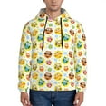 thumbnail image 1 of Picia Colorful Owls 1 Pattern Casual Men's Hoodie - Lightweight Hooded Sweatshirt with Kangaroo Pocket, Comfortable Pullover for Everyday, Travel-3X-Large, 1 of 7