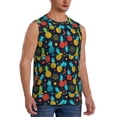 thumbnail image 1 of Picia Colorful Pineapple mens Cotton Tank Undershirts , Moisture-wicking Ribbed Tanks, Lightweight Cotton Tank Undershirts-XX-Large, 1 of 8